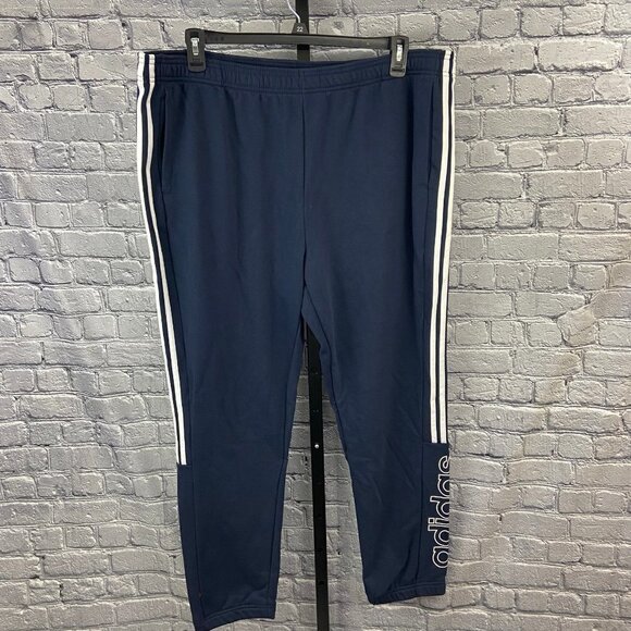 Adidas Black Sweatpants Joggers Size 2XL NWT - Picture 1 of 6